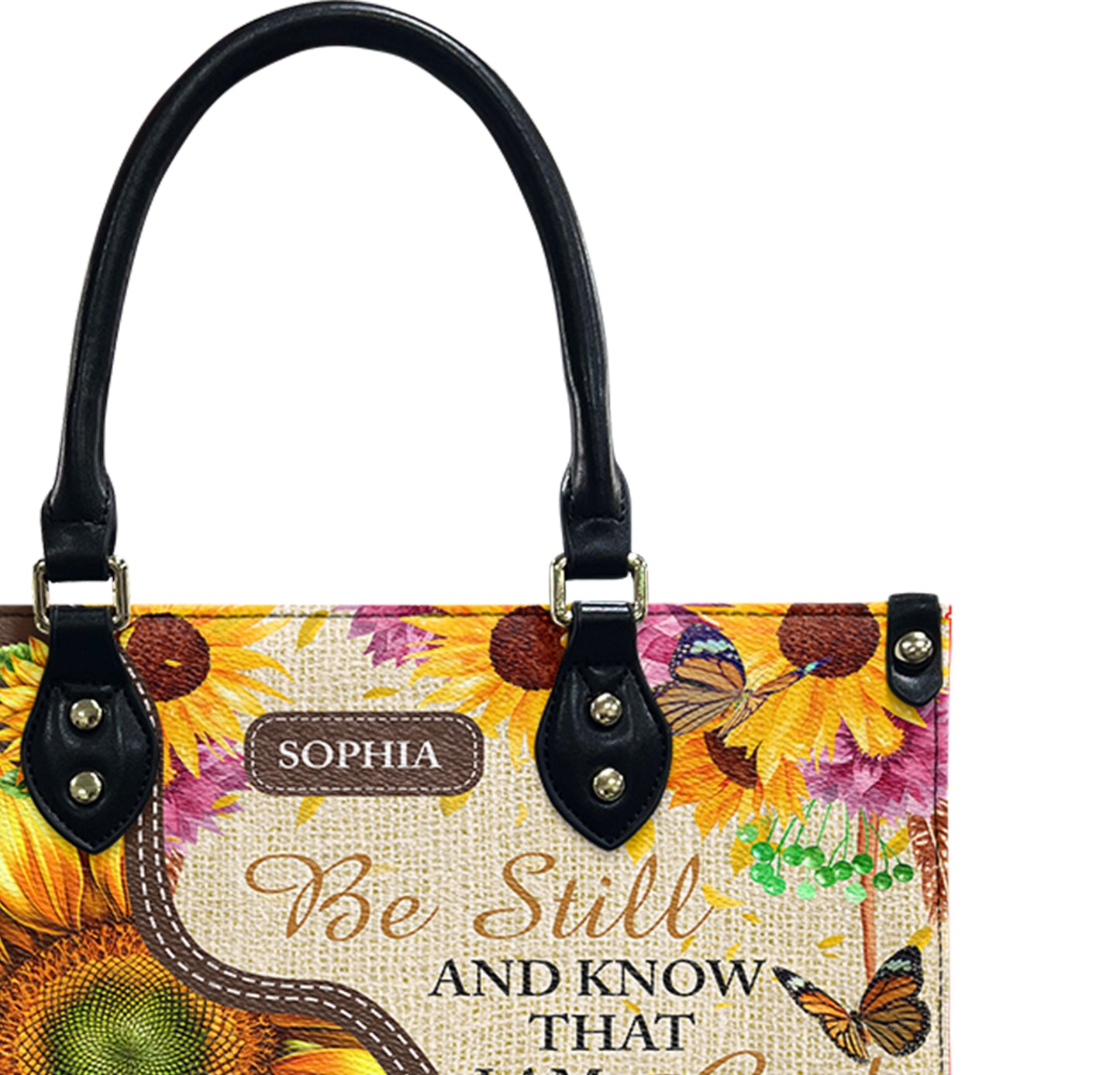 Be Still And Know That I Am God Leather Bag